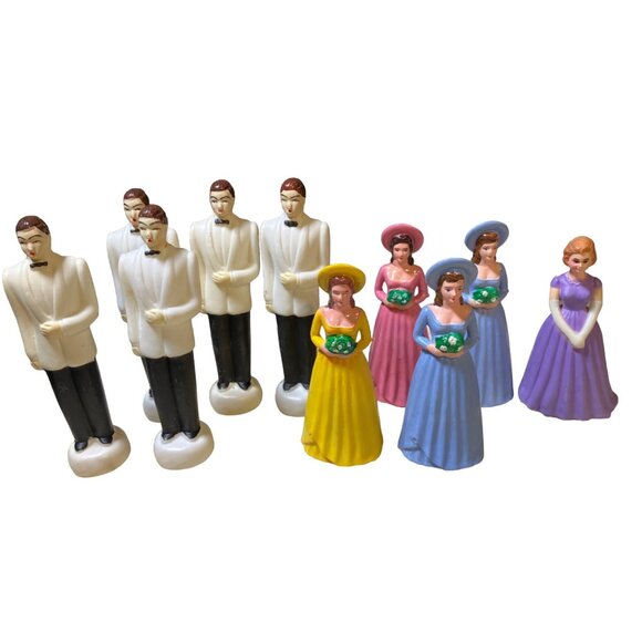 Wedding Party Cake Topper Custom Lot - Picture 1 of 12